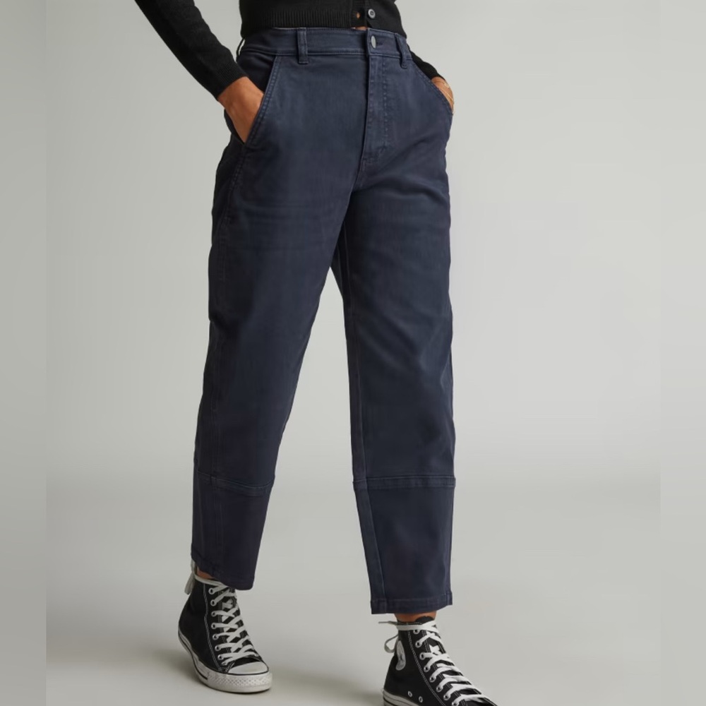 Women's High-Rise Tapered Utility Pants - Navy